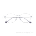 Wholesale Fashion Light Customized Classic Round Metal Eyeglass For Males And Famales